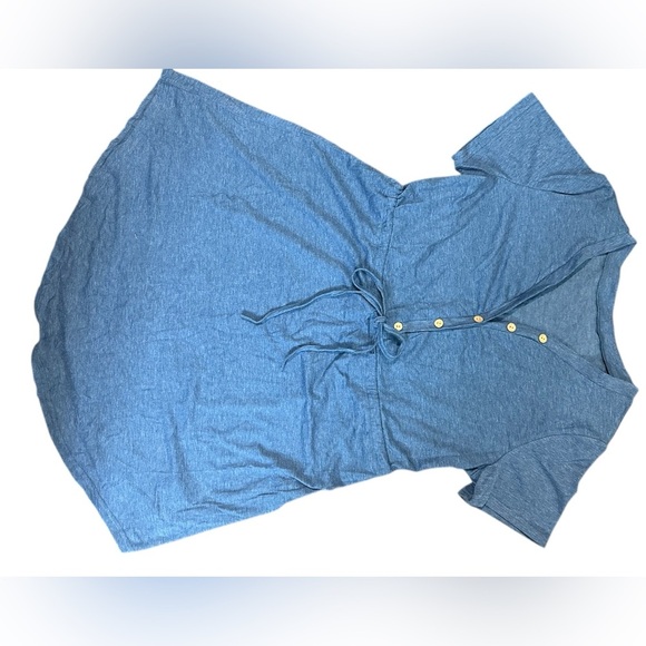 Cupshe Drawstring V-Neck Mini Dress - Picture 3 of 7